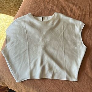 Banana Republic Factory Satin Cropped Blouse
